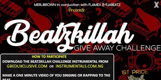 Win 100,000 Naira From BeatzKillah Giveaway Challenge 2018 merlibrown giveaway beat